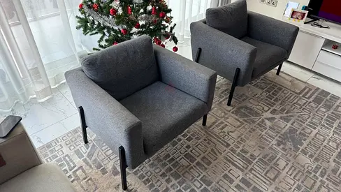 Stylish Grey Armchairs for Sale