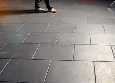 50x50cm Square Plain Black Duo Rubber Tiles Flooring - Impact absorbing, durable  slip resistant