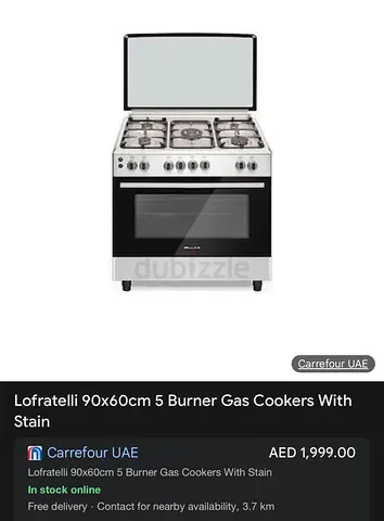 Lofratelli cooking range 5 burner