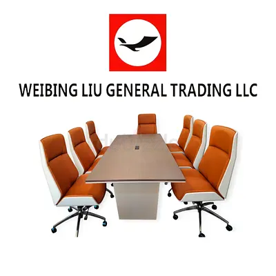 Elegant Conference Table with Ergonomic Chairs