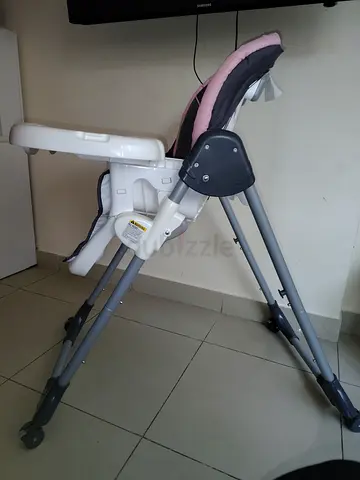 Dining Chair, Foldable And Portable, Five-Point Safety Harness, Height Adjustable, Easy to Clean,