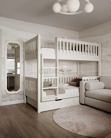 Stylish Kids Bunk Bed with Storage