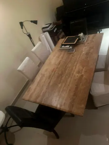 Elegant Marble Dining Table with Chairs