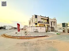 Corner villa for sale in Al Helio, Ajman | 5 master bedrooms | At a special price, negotiable | Clos