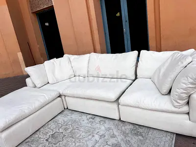 Marina home feather filled Sofa with footstool