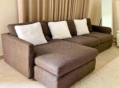 CrateBarrel Lounge Deep feather filled L Shape Sofa