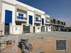 Villa for sale in Ajman, Al Helio area. 4 master bedrooms, majlis, living room, and maid's room.