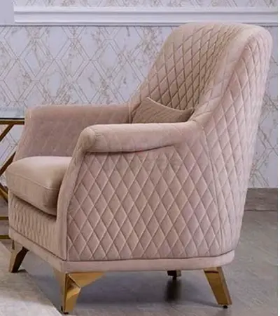 Elegant Beige Lounge 3 Seater X 1 + 1 Seater X 2