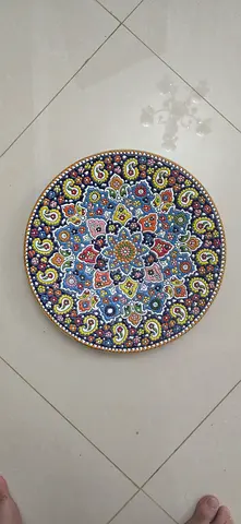 Persian Handcrafted Decorative Plate with Intricate Design