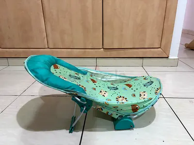 Gentle Rocking Baby Bouncer with Fun Animal Prints