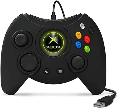 Hyperkin Duke Wired Controller for Xbox One/ Windows 10 PC (Black) - Officially Licensed by Xbox