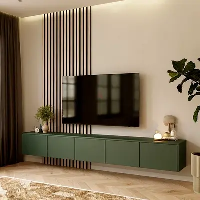 Modern Minimalist Entertainment Center for Stylish Living Room