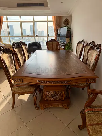 Elegant 8 seater Dining Table Set with Chairs