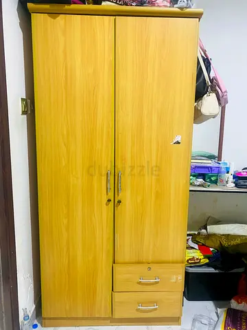 Wardrobe cupboard wooden double door