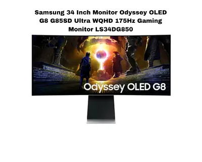 Samsung 34 Inch Odyssey OLED Gaming Monitor - LS34DG850