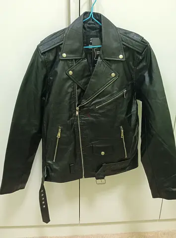 Stylish Black Leather Biker Jacket