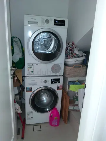 Set washer dryer Siemens 9 kg washer with 9 kg dryer 1550 aed delivery with warranty