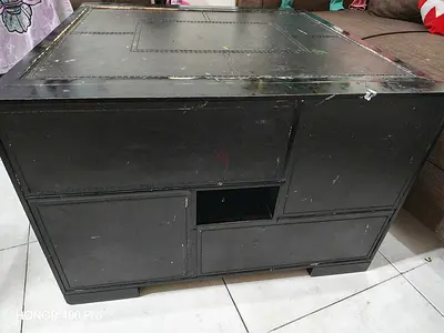 Stylish Black Coffee Table with Storage
