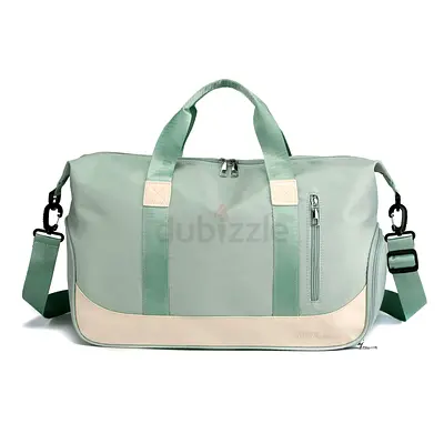 Stylish Mint Green Duffel Bag for Travel and Gym