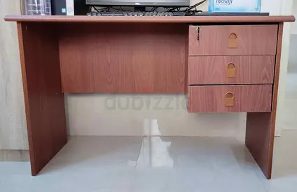 Sturdy Wooden Study Table with Drawers