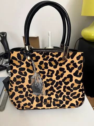 Dune Leopard Handbag