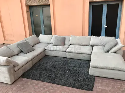 Amazing Condition Pan Emirates pianca feather filled Modular Living room Sofa