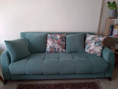 Italian Sofa Cumbed with Storage and 3 Cushions