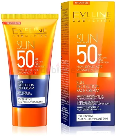 Eveline Cosmetics Sun Protection Face Cream SPF 50 - Brand New