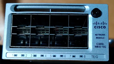 Cisco 10 G extension card for Cisco 3850 switch, 10G X8