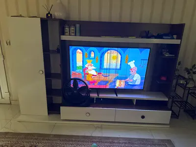 Stylish Entertainment Center with Storage