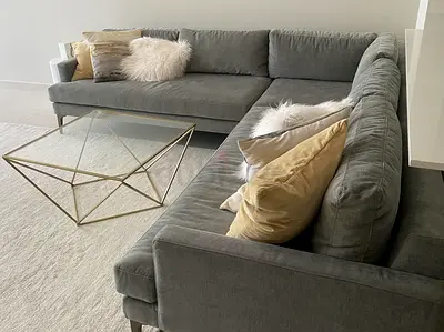 Looks great Condition West Elm Ãndes Corner Sofa