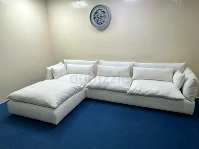 Perfect condition marina home white color lshape sofa