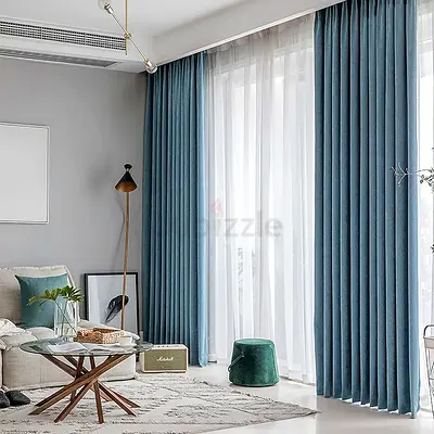 Solid Color Blackout Curtains For Living Room , bedroom