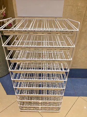 Stylish White 10-Layer Metal Storage Rack in Brandnew Condition. Less Than a Month Old. AED 295 Only