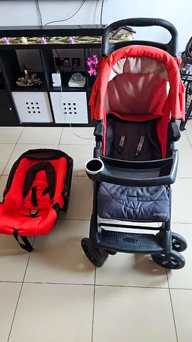 Complete Travel System Stroller with cup holder and rocker  Car Seat