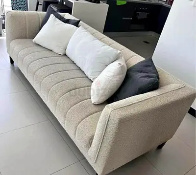 Stylish Cream Textured Sofa for Sale