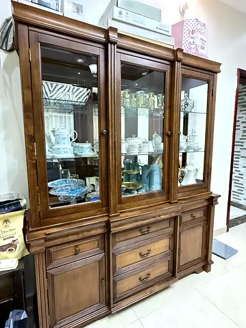 Elegant Vintage Display Cabinet