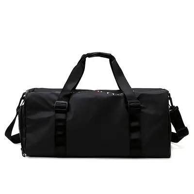 Versatile Black Sports Duffel Bag