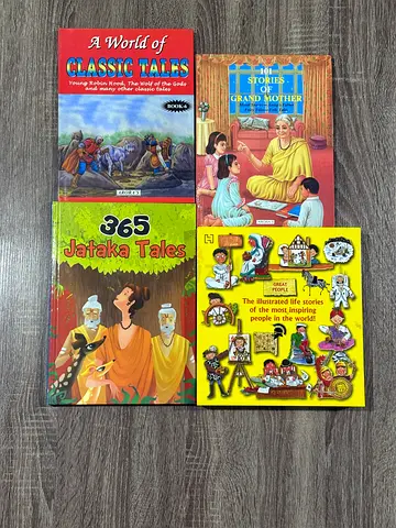 Kids Story Tales Book Set – Classic, Moral  Folk Stories (Box Set)