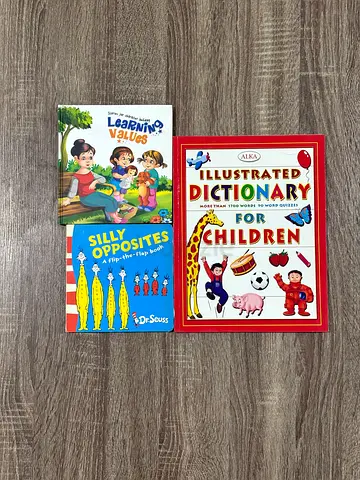 Children’s Dictionary  Story Books – Learning  Values Set