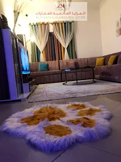 Monthly - Two rooms and a hall - Al Taawun - Deluxe furniture - With internet -3 bathrooms