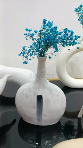 Elegant Decorative Vase with Dried Flowers