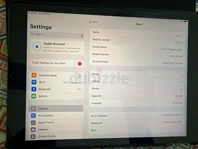 I pad for sale 7th generation with 18.5 version