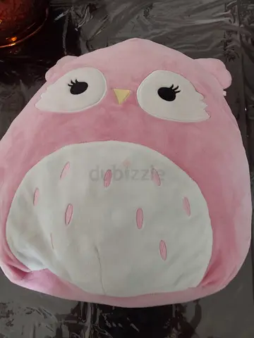 Cute Vintage Squishmallow Pink Owl Plush Toy
