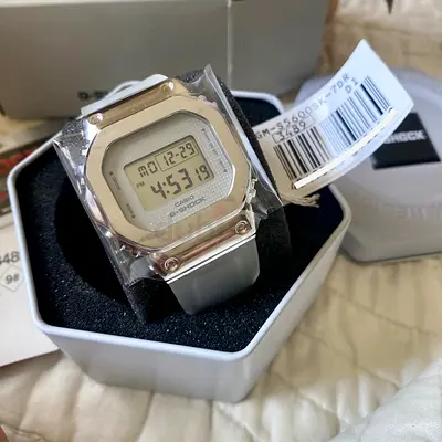 G-SHOCK Womens Digital Stainless Steel Watch - GM-S5600SK-7DR. Brand New