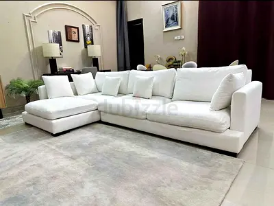 Comfortable Camerich Italian L Shape Sofa Beige