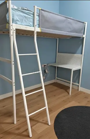 Stylish Loft Bed with Study Desk