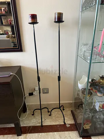 Elegant Double Candle Holder Stand