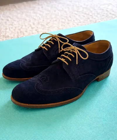 Louis Vuitton Dark Blue Leather Shoes