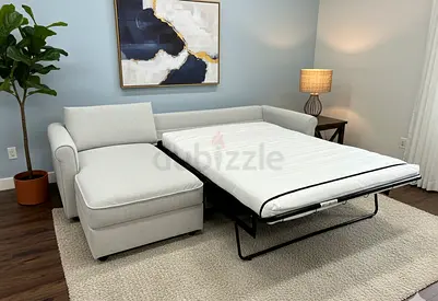 IKEA Gronlid L-shape sofa bed with storage (light gray)